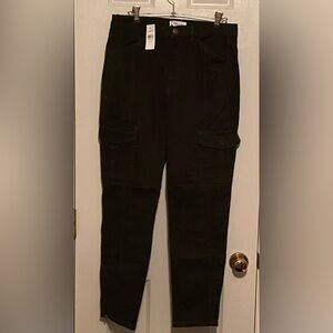 Loft 29/8 Hunter green brushed cotton twill cargo pants